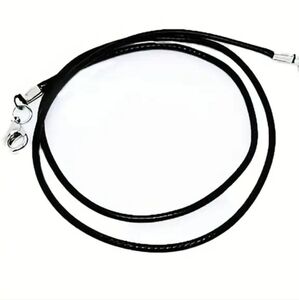 18 Inch Waxed LEATHER Lobster Close Rope Chain only